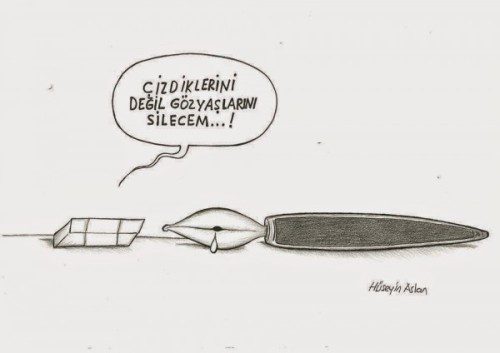 Hüseyin Aslan "Je vais gommer non pas tes dessins mais tes larmes"