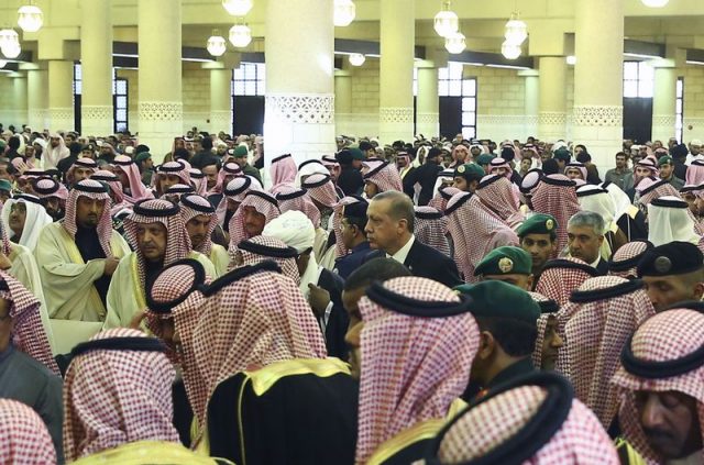 Erdogan n’a pas manqué de faire allégeance au défunt roi Abdallah