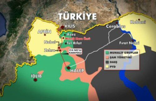 syrie carte