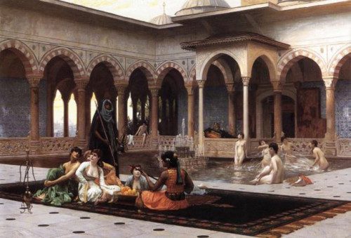GEROME_The_terrace_of_the_seraglio_1898 harem
