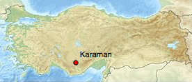 carte turquie karaman