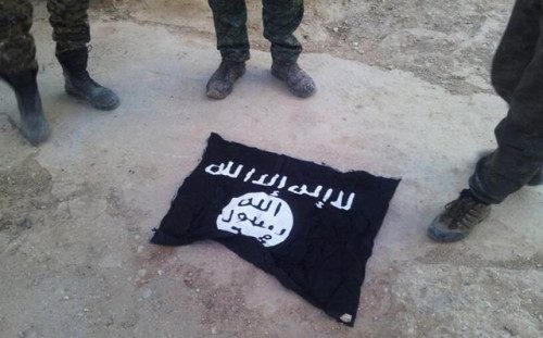 drapeau daech rojava