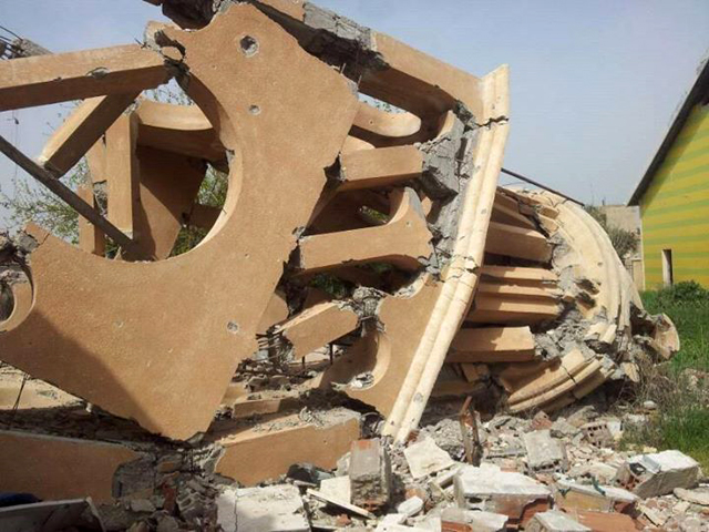 eglise assyrienne detruite rojava