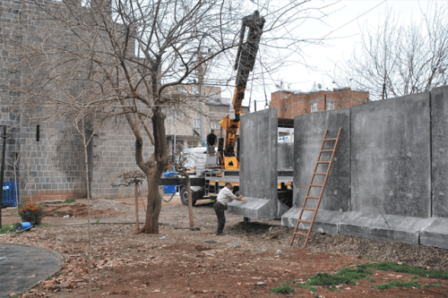 murs entrees quartier sur diyarbakir
