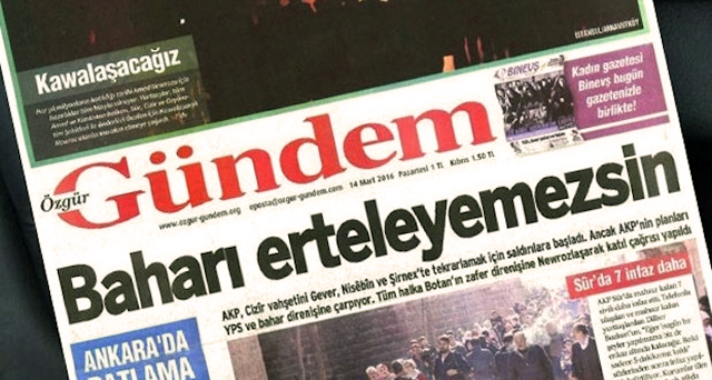 ozgur gundem 14 mai journalistes