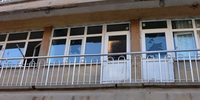 A Konya, habitation des réfugiés, caillassées...