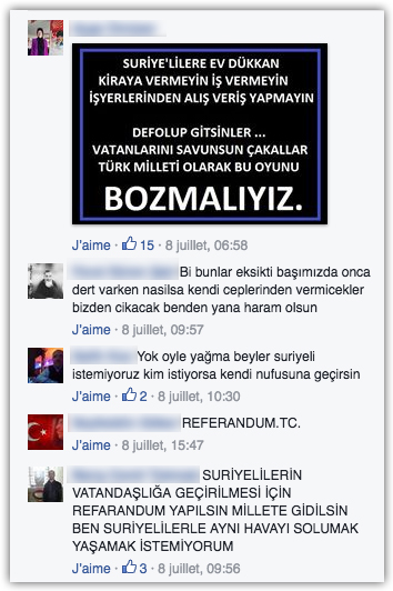 syriens fb comments haineux réfugiés