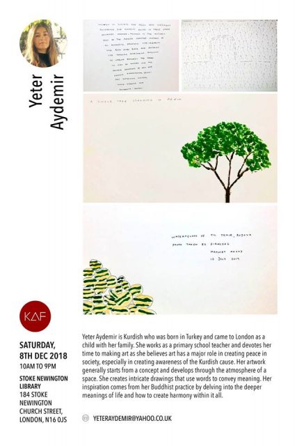 Kurdish Art Fair 2018 Yeter Aydemir Kurdish Art Fair 2018 Yeter Aydemir