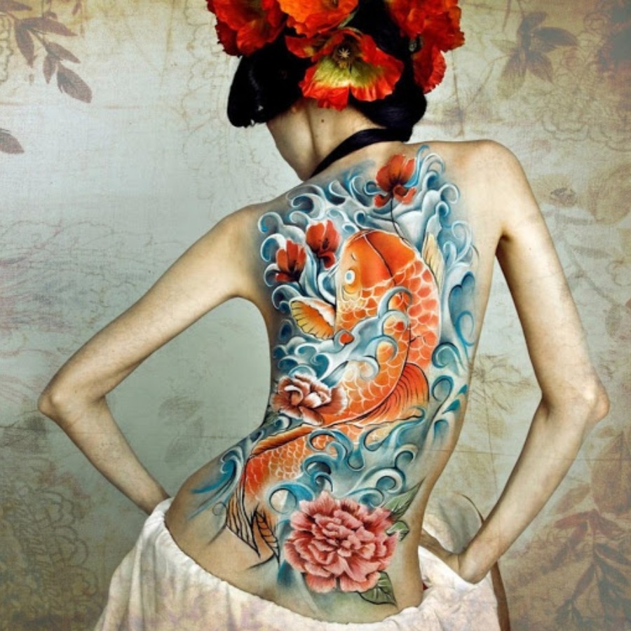 tatoo kadin japon